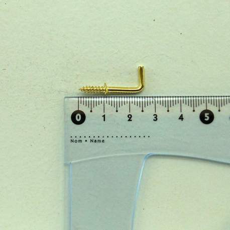 Крючок для ключницы золото 24*8 мм