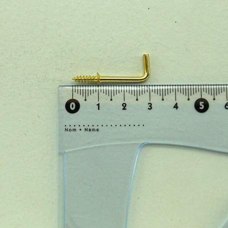 Крючок для ключницы золото 30*13 мм
